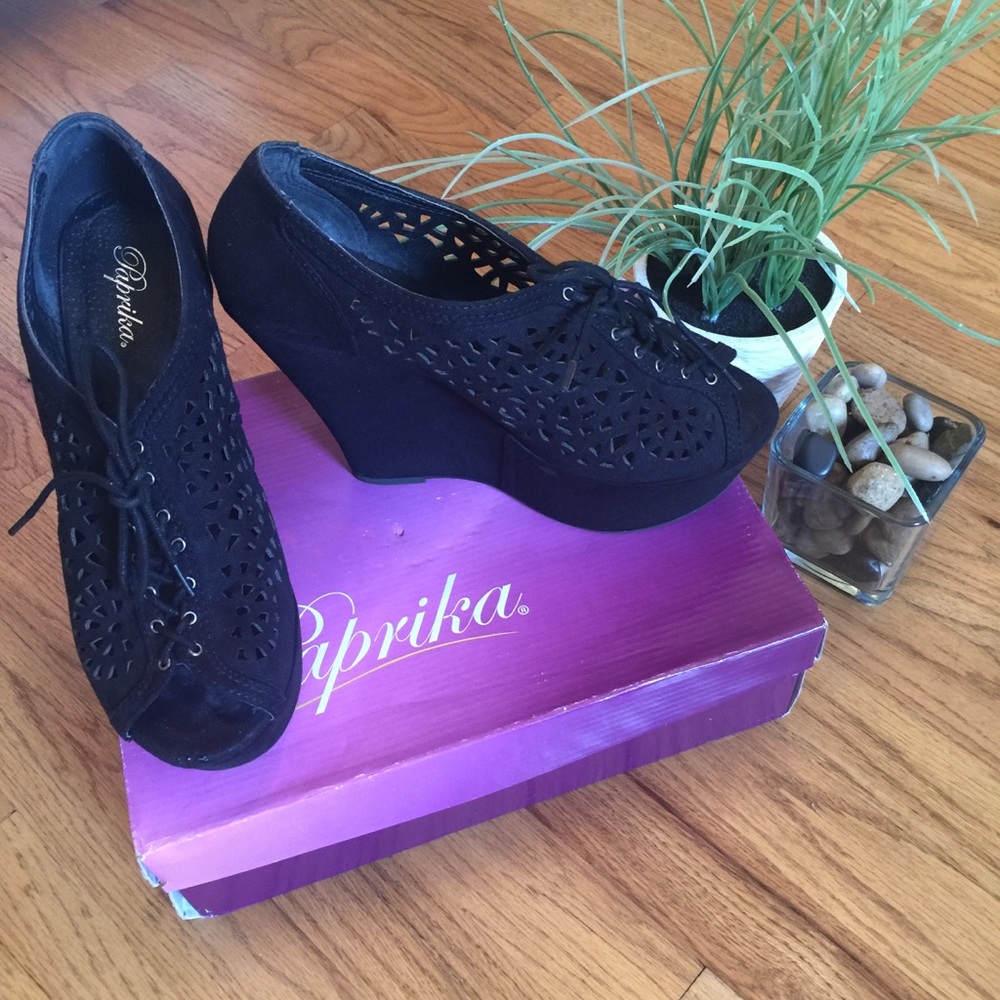 Paprika Platform Wedge Heel